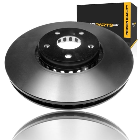 KarParts360 For Lexus IS300 2016 17 18 19 2020 Brake Disc Front, Passenger Side | Cast Iron | Turned Rotor | Rotors Only Design | Vented | 114.3 mm Bolt Circle | 5 Lug Holes | 27 mm Minimum Thickness