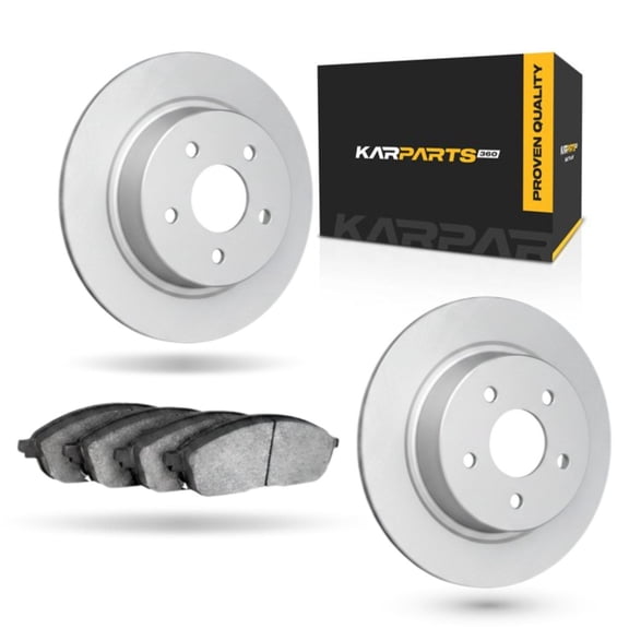 KarParts360 For Lexus LS460 2013 14 15 16 2017 Brake Set | Cast Iron Material | Solid Rotor | Performance / Racing Driving Style | Plain Rotor Style | 112 Millimeters / 4.41 Inches Bolt Circle | 5 Lu