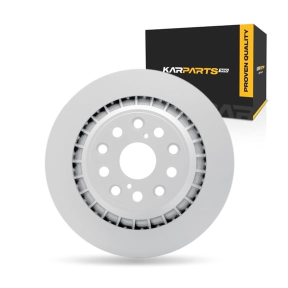 KarParts360 For Lexus LS500/LS500h 2018-2025 Brake Rotor | Coated | 23 Millimeters / 0.91 Inches Discard Thickness | 335 Millimeters / 13.19 Inches Outside Diameter