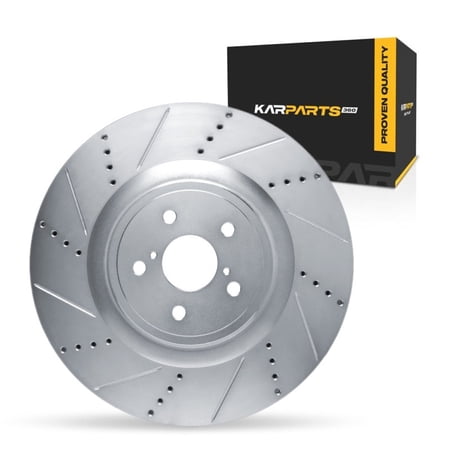 KarParts360 For Lexus RX350/RC350 2015-2022 Brake Rotor | Silver | 31 Millimeters / 1.22 Inches Discard Thickness | 380 Millimeters / 14.96 Inches Outside Diameter