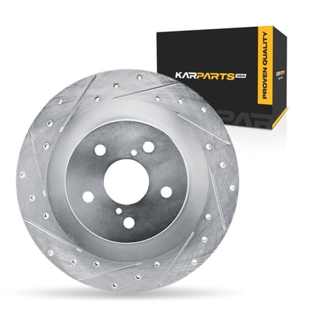 KarParts360 For Lexus RX350/RX350L 2021 2022 Brake Rotor | Silver | 20 Millimeters / 0.79 Inches Nominal Thickness | 323 Millimeters / 12.72 Inches Outside Diameter | 5 Stud/Lug Hole