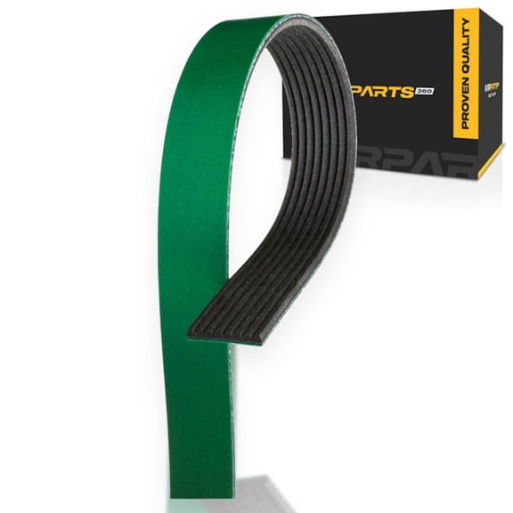 KarParts360 For Lexus RX350L 2022 V-Ribbed Serpentine Belt | Green | 8 Rib | Reinforced Rubber | 2423 Millimeters / 95.38 Inches Outside Circumference | 1.087 Inches Top Width | 19295294