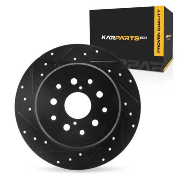 KarParts360 For Lexus SC430 2002-2010 Brake Rotor | Black | 12 Millimeters / 0.47 Inches Nominal Thickness | 307 Millimeters / 12.09 Inches Outside Diameter | 5 Stud/Lug Hole