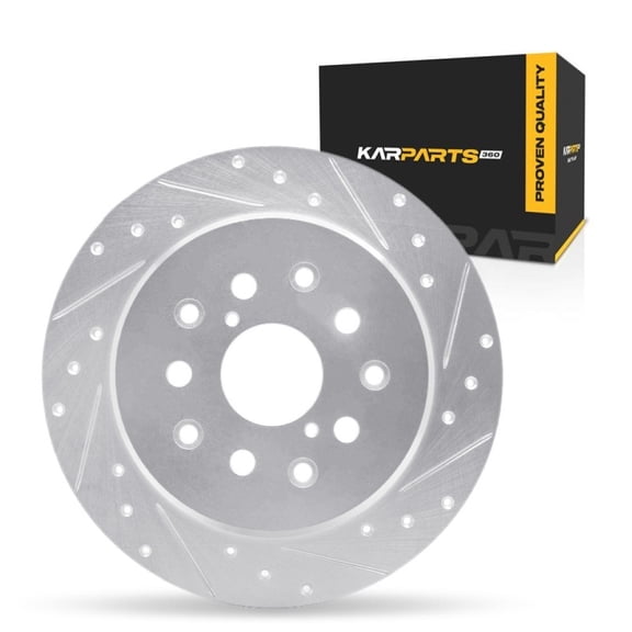KarParts360 For Lexus SC430 2002-2010 Brake Rotor | Silver | 12 Millimeters / 0.47 Inches Nominal Thickness | 307 Millimeters / 12.09 Inches Outside Diameter | 5 Stud/Lug Hole