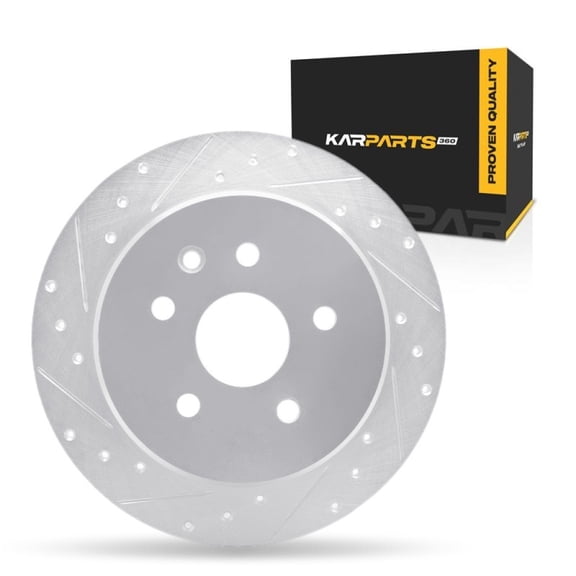 KarParts360 For Lexus SC430 2002-2010 Brake Rotor | Silver | 12 Millimeters / 0.47 Inches Nominal Thickness | 307 Millimeters / 12.09 Inches Outside Diameter | 5 Stud/Lug Hole