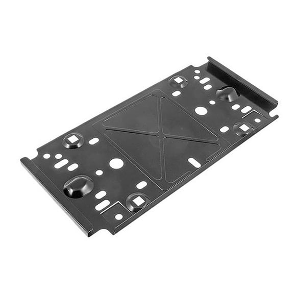 KarParts360 License Plate Mounting Bracket | Front | Metal Material | Black | Screw On Attachment Method