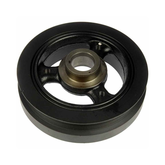 KarParts360 For Lincoln Blackwood 2002 2003 Harmonic Balancer | Black Color | Serpentine Drive Belt Type | Keyway Type | 1 Mounting Hole | Replacement For 2L1Z6312AA, 2L7Z6312AA