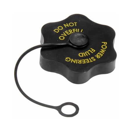 KarParts360 For Lincoln MKS 2009-2016 Power Steering Reservoir Cap | Plastic Material | Black | Screw On Attachment Type | 1.2 Inches Diameter | Replacement For 8L2Z-3A006-A, F23Z-3A006-A