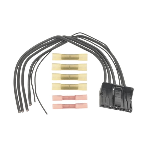 KarParts360 For Lincoln MKT 2012-2018 Blower Motor Resistor Connector | Plastic | Black | Brass Contact Terminal | Blade Terminal | Push-on Attachment Method | Rectangle Connector
