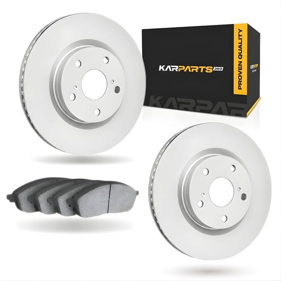 KarParts360 For Lincoln MKZ 2013 2014 2015 2016 Brake Set | Cast Iron | Ceramic Pads Material | Solid Rotor | Performance / Racing Driving Style | 115 Millimeters / 4.53 Inches Bolt Circle