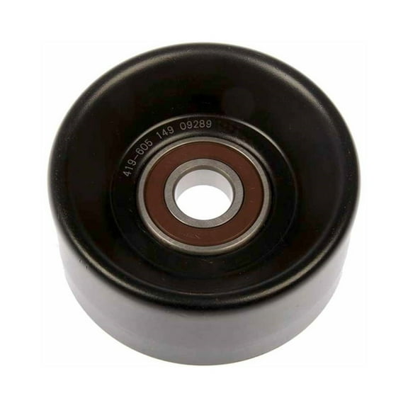 KarParts360 For Lincoln Navigator 1998 1999 Idler Pulley | Steel | Serpentine Belt Type | Black Color | 17 Millimeters Inside Diameter | 1 Mounting Hole | 1 Pulley Bearing | 1844541C1, F8TE19A216FA