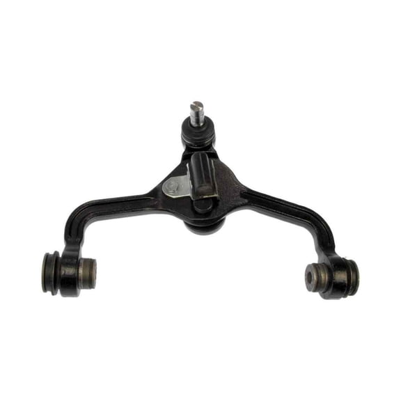 KarParts360 For Lincoln Town Car 1998 99 00 01 2002 Control Arm And Ball Joint Assembly Front Passenger Side, Upper | Rubber Bushing | Pinch Stud Type | Black Color | Iron | For F5AZ3084B, F6AZ3084BA