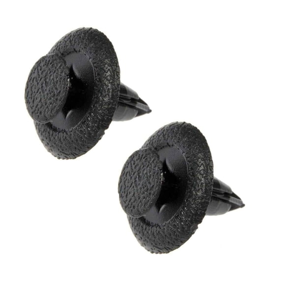 KarParts360 For Lincoln Zephyr 2006 Panel Retainers | Nylon Material | Black Color | Push Rivets Fastener Type | 0.724 Inches Fastener Head Diameter | 18.38 Millimeters Head Diameter | 6E5Z7850980-AA