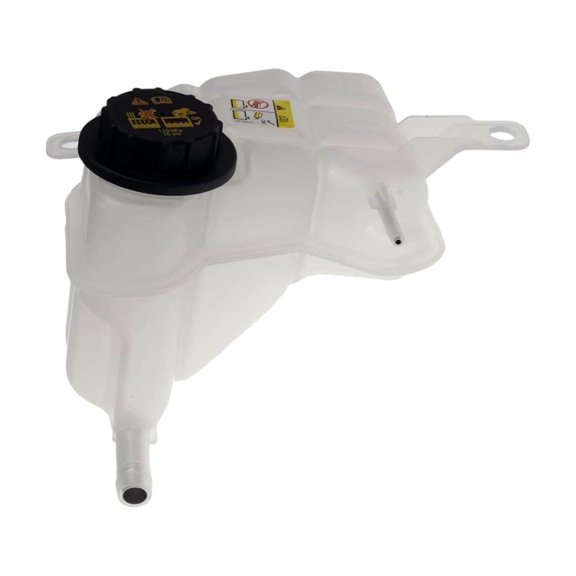 KarParts360 For Lincoln Zephyr 2006 Pressurized Coolant Reservoir | Plastic Material | Natural Finish | Spring Loaded Twist Cap | 2 Mounting Hole Quantity | Cap Included | Pressurized | 6E5Z8A080AA