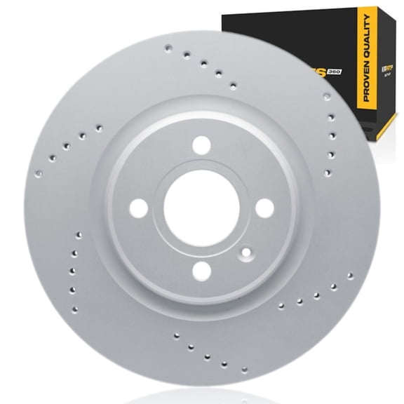 KarParts360 For Lotus Exige 2006 07 08 09 10 2011 Brake Rotor | Coated | 26 Millimeters / 1.02 Inches Nominal Thickness | 288 Millimeters / 11.34 Inches Outside Diameter | 4 Stud/Lug Hole