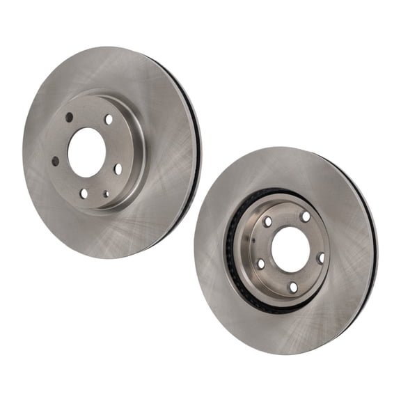 KarParts360 For Mazda 6 2014 2015 2016 2017 2018 Brake Discs Front, Driver And Passenger Side | Pair | Plain Surface | 11.69 Inches | Vented | 5 Lugs | Replacement For 44772, 44893