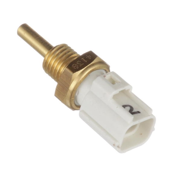 CarLights360 For Mazda 6 2018 2019 2020 2021 Engine Coolant Temperature Sensor | Brass | Gold, White | Plug In Connector | Blade Terminal | Push On Attachment Method | Rectangular Connector | SH01188