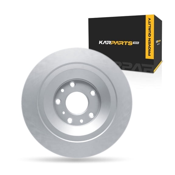 KarParts360 For Mazda CX-50 2023 2024 2025 Disc Brake Rotor Rear | Cast Iron | Coated | 68 Millimeters/2.68 Inches Center Hole Diameter | 8 Millimeters/0.31 Inches Discard Thickness | 5 Stud/Lug Hole