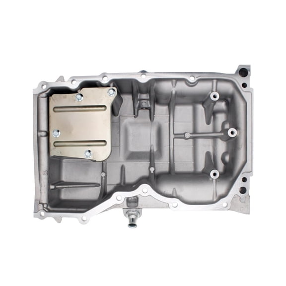 KarParts360 For Mazda CX-7 2007 08 09 10 11 2012 Engine Oil Pan | Aluminum | Metallic Finish | 4.09 Qt Capacity | M14 By 1.5 Drain Thread Size | 4.875 Inches Minimum Depth | For L3K910400A, L3K910400