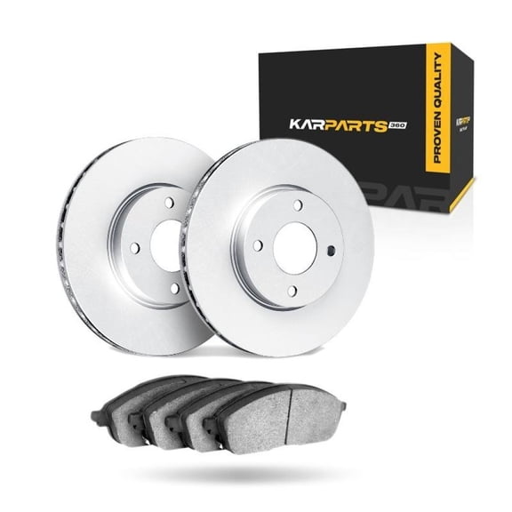 KarParts360 For Mazda MX-5 Miata 2016-2025 Brake Set Front | Cast Iron Material | Solid Rotor | Performance / Racing Driving Style | Plain Rotor Style | 4 Lug | 84 Millimeters/3.31 Inches Bolt Circle