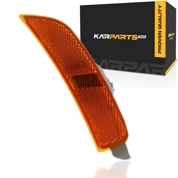 KarParts360 For Mazda MX-5 Miata 2016-2025 Side Marker Light Passenger Side | Front | Amber Lens | PC-CM110F Plastic Housing | PMA Plastic Lens | With Bulbs | Replacement For MA2551115 | NA1J515E0B