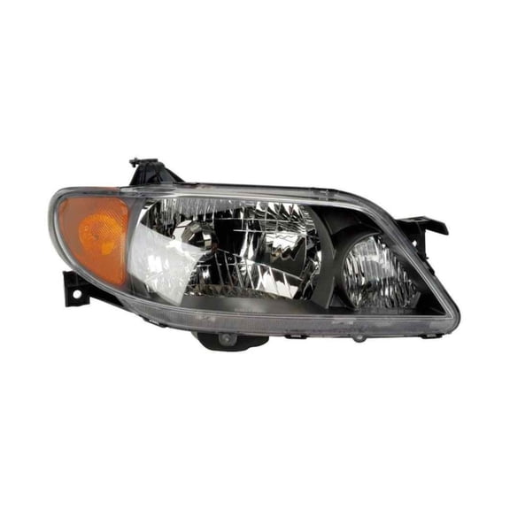 KarParts360 For Mazda Protege 2001 2002 2003 Headlight Passenger Side | Clear Lens | Plastic Material | 12.8 Volts Direct Current | With Bulbs | Replacement For BL8E510L0D