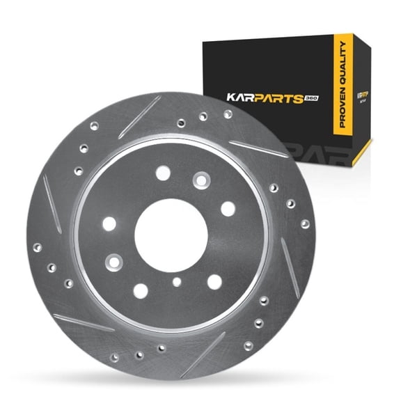 KarParts360 For Mazda RX-7 1990 1991 Brake Rotor Rear, Driver Side | Cast Iron | Vented | Silver Finish | 20 Millimeters/0.79 Inches Nominal Thickness | 273 Millimeters/10.75 Inches Outside Diameter