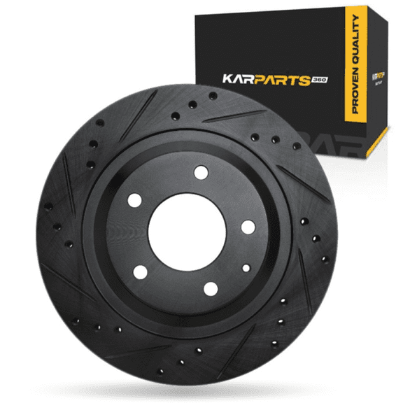 KarParts360 For Mazda RX-7 1993 1994 1995 Brake Rotor Rear, Driver Side | Cast Iron | Black Finish | 20 Millimeters/0.79 Inches Nominal Thickness | 294 Millimeters/11.57 Inches Outside Diameter