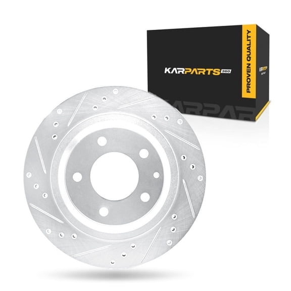 KarParts360 For Mazda RX-7 1993 1994 1995 Brake Rotor Rear, Driver Side | Cast Iron | Silver Finish | 20 Millimeters/0.79 Inches Nominal Thickness | 294 Millimeters/11.57 Inches Outside Diameter