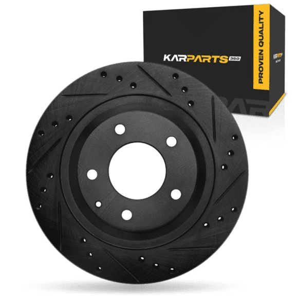 KarParts360 For Mazda RX-7 1993 1994 1995 Brake Rotor Rear, Passenger Side | Cast Iron | Black Finish | 20 Millimeters/0.79 Inches Nominal Thickness | 294 Millimeters/11.57 Inches Outside Diameter
