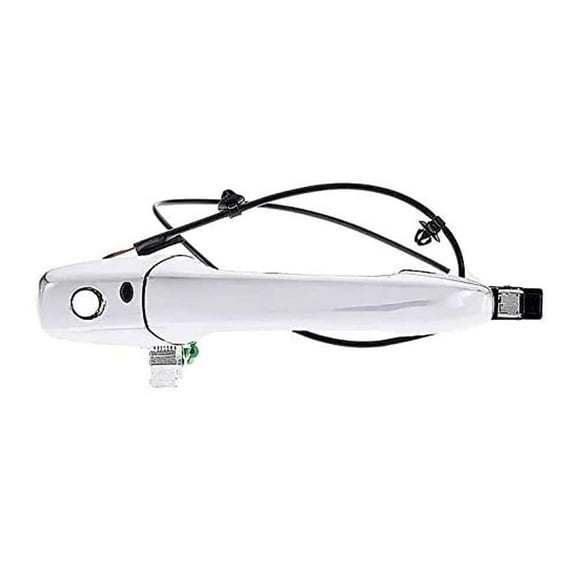 KarParts360 For Mazda RX-8 2004 05 06 07 2008 Exterior Door Handle Driver Side | Front | Metal | Smooth | White | With Key Lock Hole | Excluded Keys; Key Pad And Cutout | For TD1359410A, TD1359410C