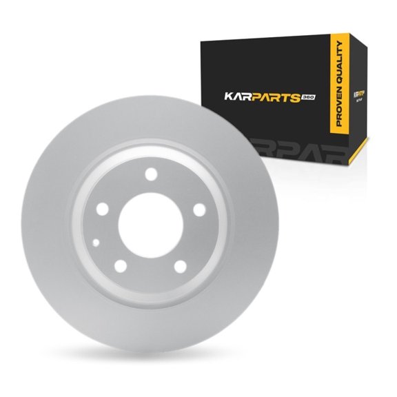 KarParts360 For Mazda RX-8 2004-2011 Brake Rotor Rear | Cast Iron | Coated | 72 Millimeters/2.83 Inches Center Hole Diameter | 16 Millimeters/0.63 Inches Discard Thickness | 5 Stud/Lug Hole