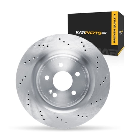 KarParts360 For Mercedes-Benz A45 AMG S 2023 Disc Brake Rotor | Rear | Drilled Style | 330 Millimeters/12.99 Inches Outside Diameter | 5 Stud/Lug Hole