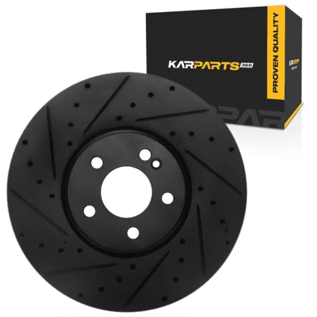 KarParts360 For Mercedes-Benz C200 2022 2023 Brake Rotor | Black | 69 Millimeters / 2.72 Inches Center Hole Diameter | 29.4 Millimeters / 1.16 Inches Discard Thickness | 5 Stud/Lug Hole