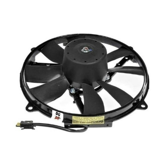 KarParts360 For Mercedes-Benz C280 1994 95 96 97 1998 Radiator Fan | Plastic Blade | Brushed Motor | Black Shroud Color | Plastic Shroud | Female Connector | 1 Connector | Replacement For 15001293