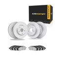thumbnail image 1 of KarParts360 For Mercedes-Benz C55 AMG 2005 2006 2007 Disc Brake Set | Front and Rear | 5 Stud/Lug Hole | Excluded Calipers | Plain Rotor Style | With Brake Pads, 1 of 4