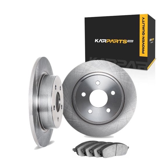 KarParts360 For Mercedes-Benz CLK320 2000 01 02 03 04 2005 Brake Set | Excluded Calipers | Vented Rotor | Plain Rotor Style | 139.7 Millimeters / 5.50 Inches Bolt Circle