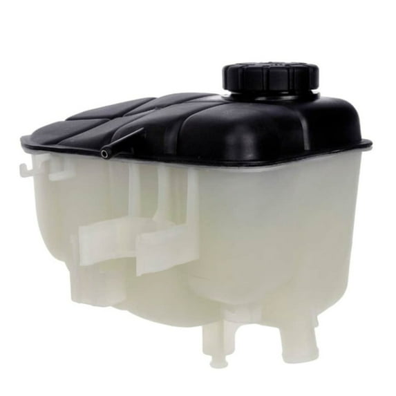 KarParts360 For Mercedes-Benz CLK500 2003-2009 Pressurized Coolant Reservoir Front | Plastic | Black, White | With Cap | With Mounting Brackets | Replacement For 2035000049, 21050-1061564