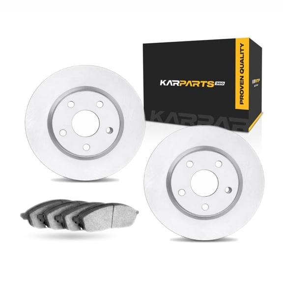 KarParts360 For Mercedes-Benz E430 1998 99 00 01 2002 Brake Rotor Set Rear | Vented Rotor | Plain Style | 139.7 Millimeters / 5.50 Inches Bolt Circle | 298 Millimeters / 11.73 Inches Outside Diameter