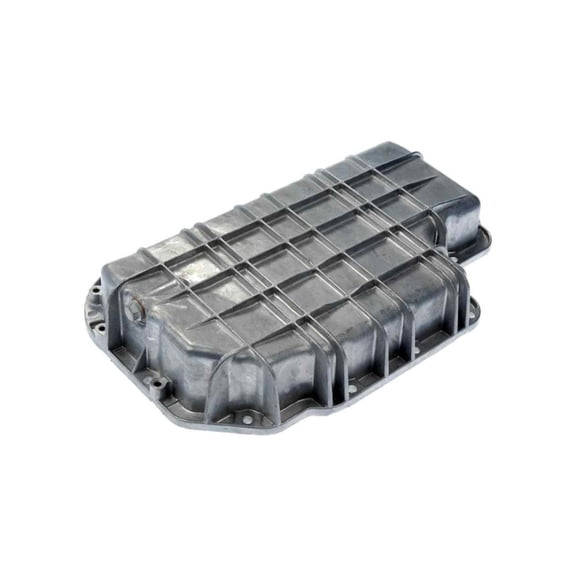 KarParts360 For Mercedes-Benz E430/SL500 2002 Engine Oil Pan | Aluminum Material | Metallic Finish | Wet Sump | Front Sump Location | M14x1.5 Drain Thread Size | 3.74 Inches Maximum Depth | 112010062