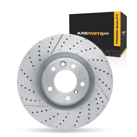 KarParts360 For Mercedes-Benz G65 AMG 2016 2017 2018 Brake Rotor Front | Cast Iron | 85 Millimeters/3.35 Inches Center Hole Diameter | 34 Millimeters/1.34 Inches Discard Thickness | 5 Stud/Lug Hole
