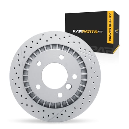 KarParts360 For Mercedes-Benz G65 AMG 2016 2017 2018 Brake Rotor Rear | Cast Iron | Vented | 85 Millimeters/3.35 Inches Center Hole Diameter | 20 Millimeters/0.79 Inches Discard Thickness