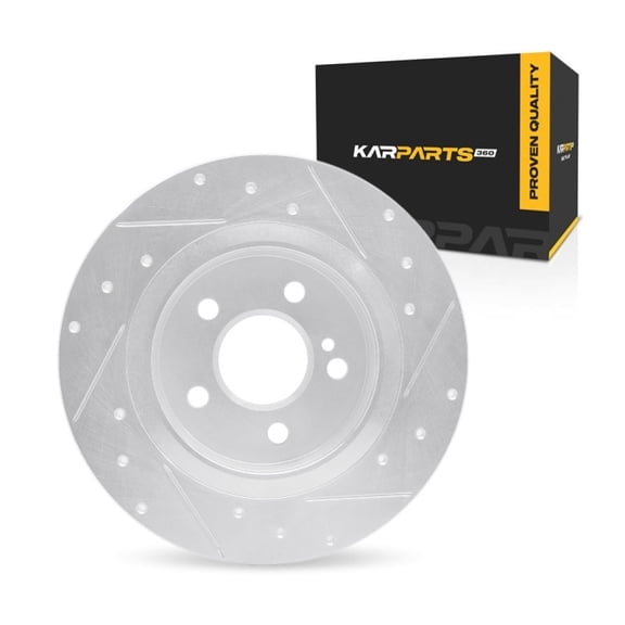 KarParts360 For Mercedes-Benz GLA250/GLA200 2014-2020 Brake Rotor | Silver | 10 Millimeters / 0.39 Inches Nominal Thickness | 295 Millimeters / 11.61 Inches Outside Diameter | 5 Stud/Lug Hole