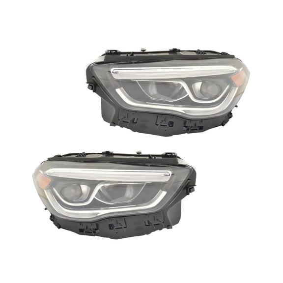 KarParts360 For Mercedes-Benz GLA35/GLA45 AMG 2021 2022 2023 Headlight Driver And Passenger Side | Pair | CAPA LED Excluded Bulbs/Adaptive Lights/Logo | MB2502275C, MB2503275C | 2479068101, 247906820