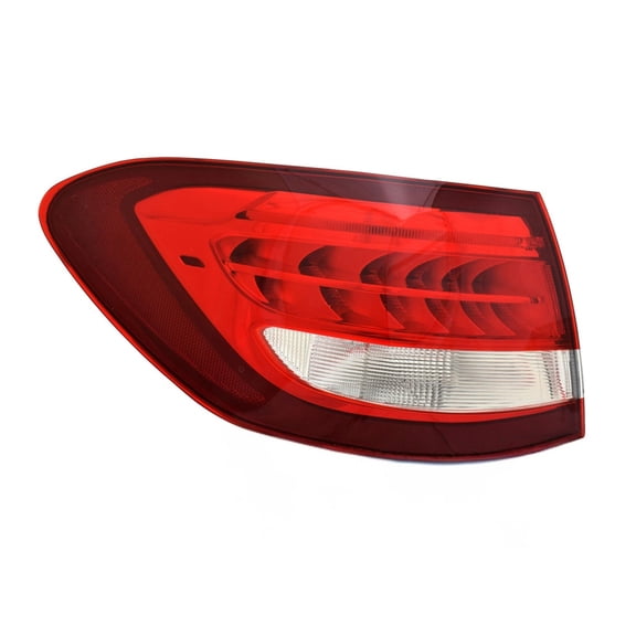KarParts360 For Mercedes-Benz GLC300 2016 2017 2018 2019 Tail Light Driver Side, Outer | Red, Clear Lens | LED | ABS+PC Plastic Housing | PMMA Plastic Lens | With Bulbs | For MB2804129 | 253906070064