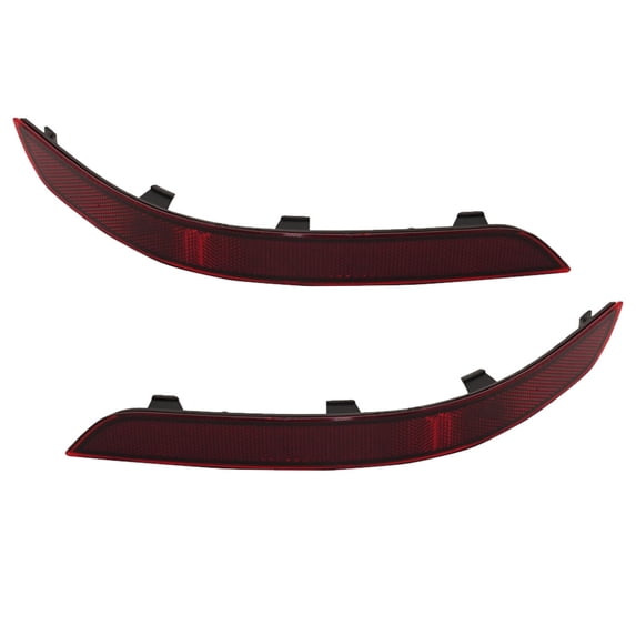 KarParts360 For Mercedes-Benz GLK250/GLK350 2013 2014 2015 Bumper Reflector Driver And Passenger Side | Pair | Rear | CAPA Certified | Red Lens | MB1184103C, MB1185103C | 2048200374, 2048200474