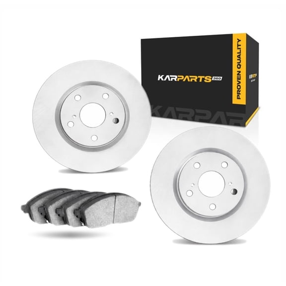 KarParts360 For Mercedes-Benz S400 2010 2011 2012 2013 Brake Rotor Set Rear | Vented Rotor | Plain Style | 114.3 Millimeters / 4.50 Inches Bolt Circle | 272 Millimeters / 10.71 Inches Outside Diamete