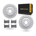 thumbnail image 1 of KarParts360 For Mercedes-Benz SL63 AMG 2009 2010 2011 2012 Brake Set Rear | Cast Iron | Vented | 5 Lug | Plain Rotor | 4.50 Inches Bolt Circle | Performance/Racing, 1 of 4
