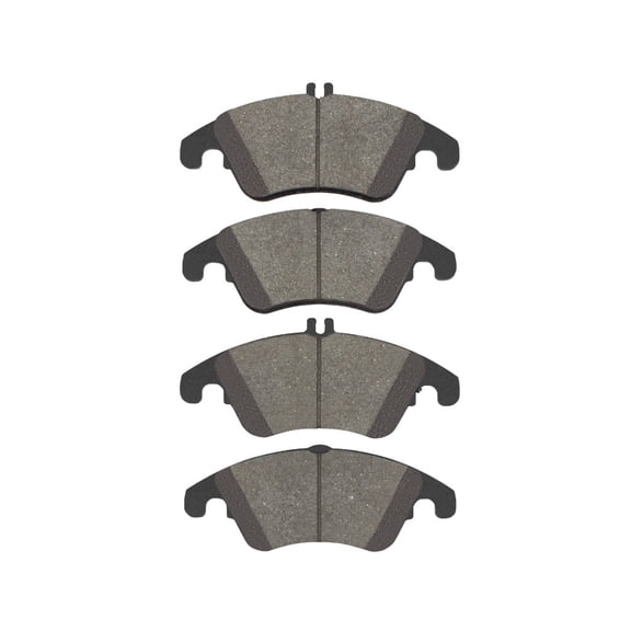 KarParts360 For Mercedes-Benz SLC300 2017 2018 2019 2020 Disc Brake Pads | Electronic Pad Wear Sensor | 80.8 Millimeters / 3.18 Inches Inner Pad Height | 73.7 Millimeters/2.90 Inches Outer Pad Height