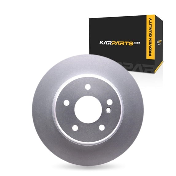 KarParts360 For Mercedes-Benz SLK300 2009 2010 2011 Brake Rotor Rear | Cast Iron | Rotors Only Design | Plain Rotor Style | Solid | 112 Millimeters/4.41 Inches Bolt Circle